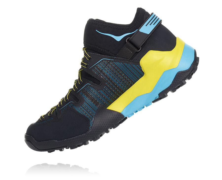 Tenis Trail Hoka One One Masculino Pretas/Azuis - Arkali - 943-TDAOEL